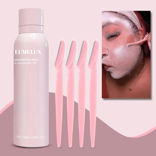 Haarherkenningsspray (+4 dermaplaning scheermesjes)